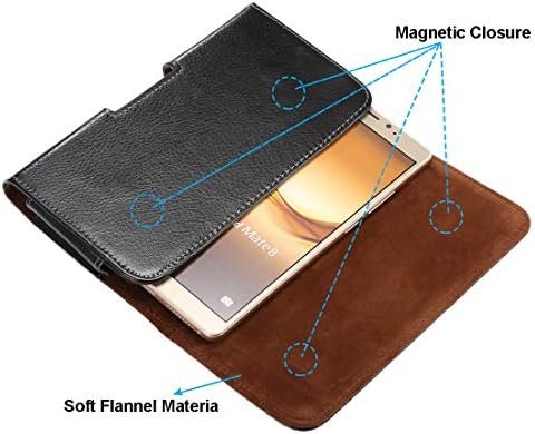 Хоризонтална премиум оригиналната кожна кожна мобилен телефон за 12 Pro Max, јамка за појас со држач за торбичка за клип за Samsung Galaxy