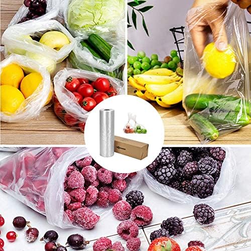 Кеси за Складирање Храна емуардо, 2пакувајте 12 х 16 Пластична Кеса За Производство На Ролна, Овошје, Зеленчук, Леб, Чување Храна Чисти