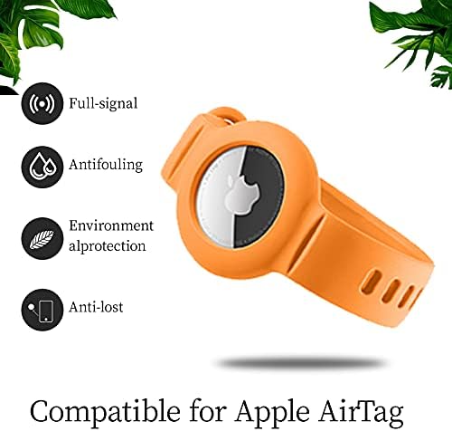 Силиконски Ленти За Часовници Со Airtag Apple, Прилагодливи Заштитни Футроли За Нараквици За AIRTAGS GPS Анти-Изгубен Локатор, Лесен За