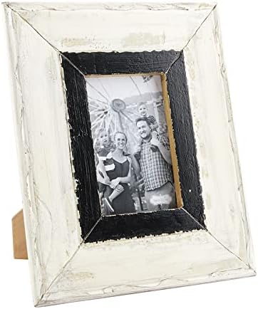 Црно -бела рамка со пита од кал, 4 x 6