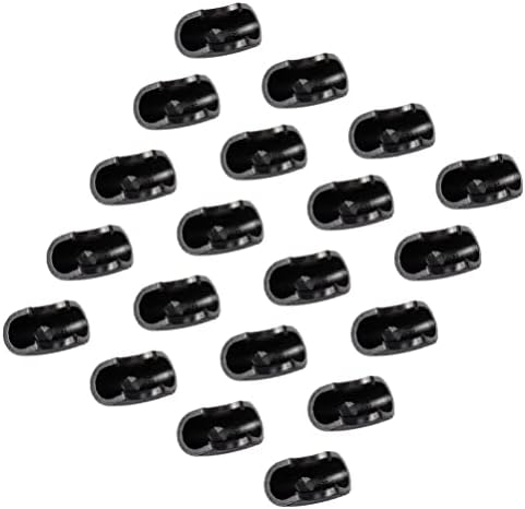 Бебе аголни чувари црна гумена маса агол заштитници: 20 парчиња гумени агол во облик на перничиња за заштита на перница