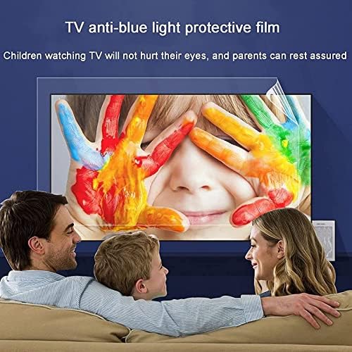 Заштитен анти -сјај на Дринир Флориран/Анти -сина светлина ТВ -екранот го олеснува замор на очите Анти УВ и филтер за филтрирање на монитори на зрачење, 47 “