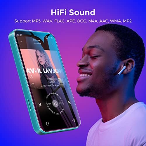 WiFi MP3 плеер со Bluetooth, Timmkoo 4.0 Full Touch екран MP3 MP4 плеер со звучник, преносен Hifi Sound Walkman Digital Music Player
