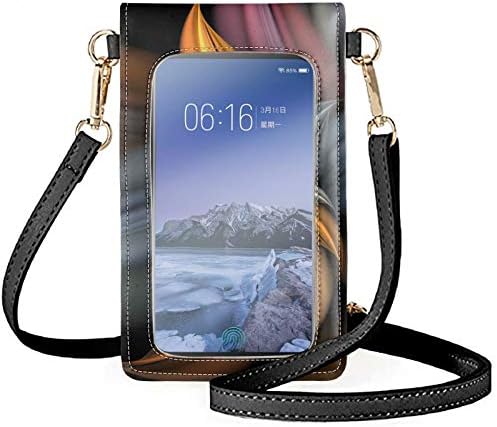 Forchrinse 3d Цвет Crossbody Телефон Чанта, Лесен Стп Кожа Рамо Торба Патување Мобилен Телефон Торбичка Паричник Паричник Паричник За Жени