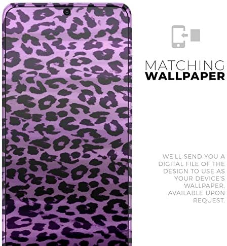 Дизајн Скинц Живописен Виолетов Леопард Печатење Заштитен Винил Налепница Обвивка На Кожата Компатибилен Со Samsung Galaxy S20