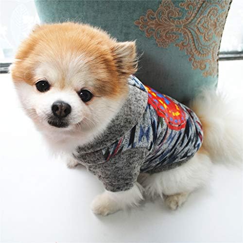Облека за големи кучиња женски палто мачка боја кошула зашивање куче зимска миленичиња облека за џемпер печати облека за миленичиња