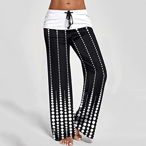 Xiloccer omeенски женски високи половини за влечење харем панталони Најдобри панталони за жени салон пижама каприс панталони печатени јога