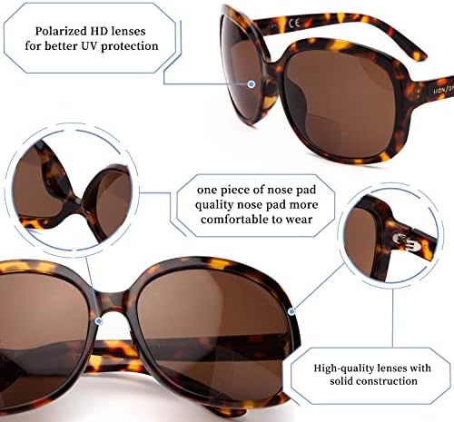 Очили за сонце на жени, жени, преголеми очила за читатели на сонце со UV400 затемнети леќи
