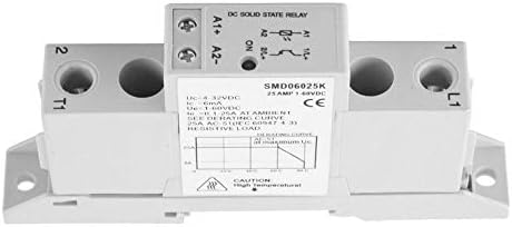 Fafeicy SMD06025K DC Control/DC единечна фаза DIN Rail Solid State Relay Module & Board, Relay