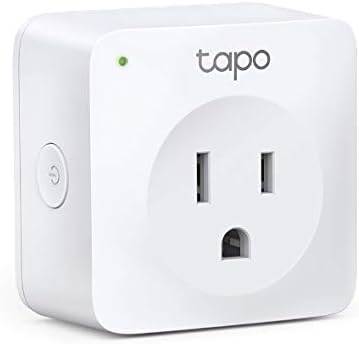 TP-Link Tapo Smart Plug Mini, Smart Home WiFi Outlet работи со Alexa Echo & Google Home, не е потребен центар, далечински управувајте ги вашите домашни уреди од каде било, потребна е нова апликација з
