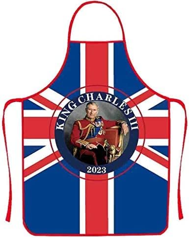 Кралот Чарлс Престилка за печење на крунисување, сувенири на крунисување на кралот Чарлс III 2023 година, партиски украси, унија Jackек престилки