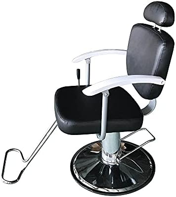 Опрема за убавина за убавина за коса Lysldh Професионален преносен хидрауличен лифт човек бербер стол црно