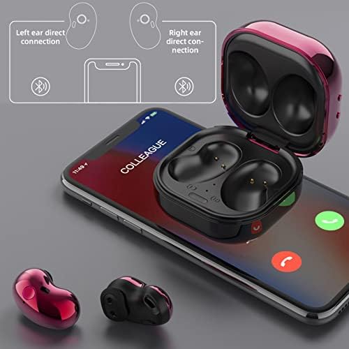 Uklsqma Безжични Слушалки Bluetooth Во Ушни Слушалки Со Мала Тежина Вграден Микрофон Извонреден Врвен Звук со Куќиште за Полнење