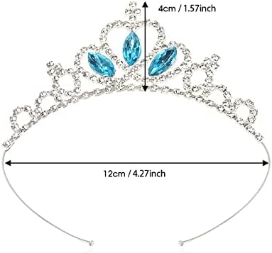 Кристален Кристал Дијадема Круна лента за глава: 6 Парчиња Принцеза Лента За Коса Накит За Девојки Жени Роденден Свадба