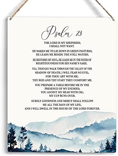 Христијански подароци wallидни декор псалм 23 Господ е мојот пастир Библијата стих wallидна уметност христијанска религиозна wallид декор рустикален дрвен знак за виси ?