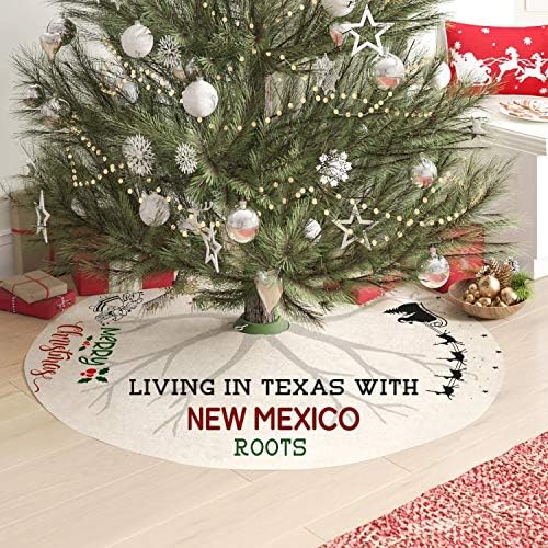 Мајка и Јас Божиќно Здолниште 44 Инчи-Живеење Во Тексас Со Корени Од Ново Мексико-Божиќни Украси На Долги Растојанија Затворено На