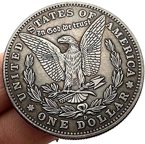 Копија Монета 1893 Скитници Монета Коза Волк Омилена Монета Комеморативна Монета Сребрена Позлатена Среќа Монета Колекционерски