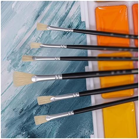 N/A Set Art Special Oil Chrush Awaterlour Acrolor Acrylic Fan Brush Set Row Pen Pen Prans Saints Sainting Supplies