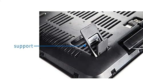 DLOETT Лаптоп Радијатор 5v Двоен Надворешен USB Вентилатор Преносни Подлога За Ладење Поддржува-Тенка Голема Брзина Тивок Метален Панел Вентилатор