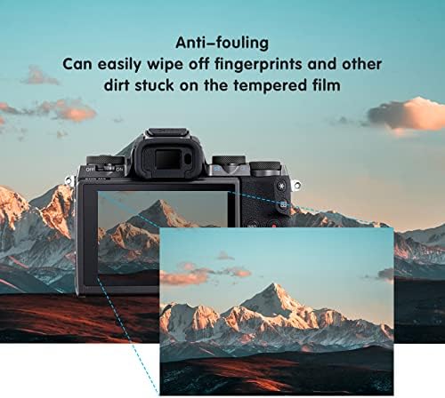 Заштитник на екранот Kinokoo Fuji XT5, 0,25мм темпераментен стаклен филм за Fuji XT5/X-T5 дигитална камера кристално чиста меур/анти-гребење