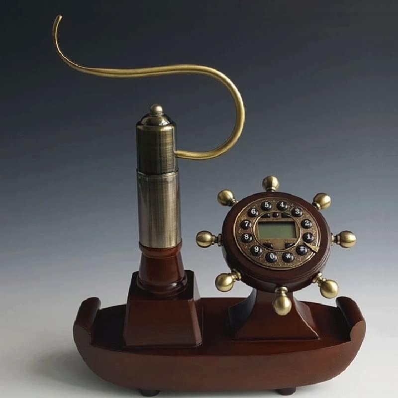 SJYDQ Антички фиксни телефонски гроздобер опремена фиксна телефонска телефонска телефонска брод за седишта за домашна канцеларија