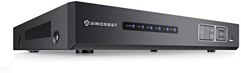 Рекордер за видео рекордер на мрежни мрежи AMCREST NV4108 1080P - Поддржува до 8 x 1080p WiFi IP камери @ 30fps реално време, поддржува