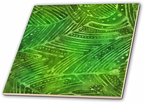 3дроуз Ен Мари Бо - Обрасци-Шик Зелена Слика На Моделот На Листот Батик-Плочки