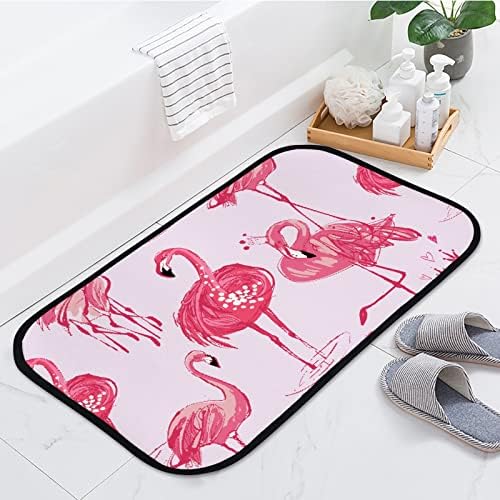 Вантасо мека бања врата мат килим розово тропско фламинго нелим за влез во дотомати за бања дневна соба влезна врата внатрешна