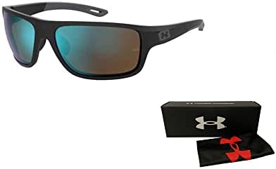 Под оклоп UA0004/S битка правоаголни очила за сонце за мажи + пакет со дизајнерски комплет за очила за очила Iwear