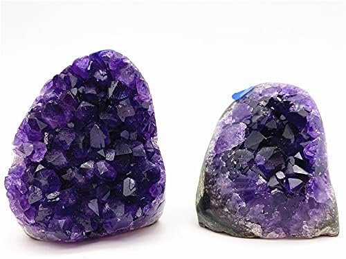 Shitou2231 1pc Природно ургурир темно виолетова аметист кластер геодес чакра за домашни украси Природни камења и минерали заздравувачки камења