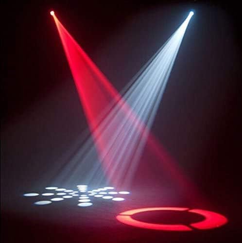 XPCLEOYZ 2PCS 90W LED Подвижен светло на главата 8 Gobo 8 шема на центарот на вниманието од DMX контролиран 9/11 канал за диско -клупска забава во фаза на осветлување