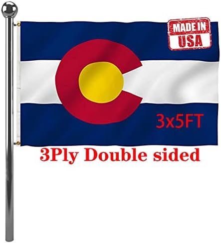 Jayејус двострана Колорадо се наоѓа на знамиња 3x5 на отворено-живописни бои 3, колорадо знамиња транспаренти- тешка должност полиестер