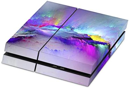 Zoomhitskins PS4 Кожата, Компатибилен За Playstation 4, Мозаик Скршени Очила Уметност Гроздобер Шарени Сјај Огледало, 1 PS4 Конзола Кожата,