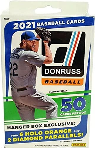 Бејзбол 2021 Фабрика за закачалки Донарус запечатени 50 картички по кутија