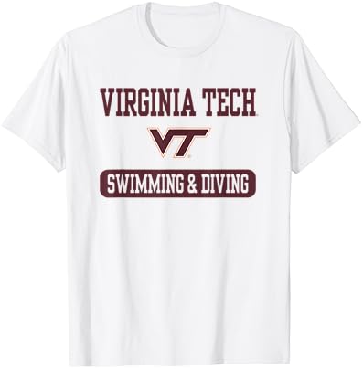 Вирџинија Техника Хоки пливање &засилувач; Нуркање Логото Маица