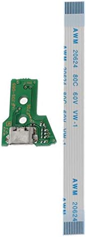 Заменете го Порт-таблата за полнење на USB за контролорот JDS-055 PS4 со кабел од 12pin Flex