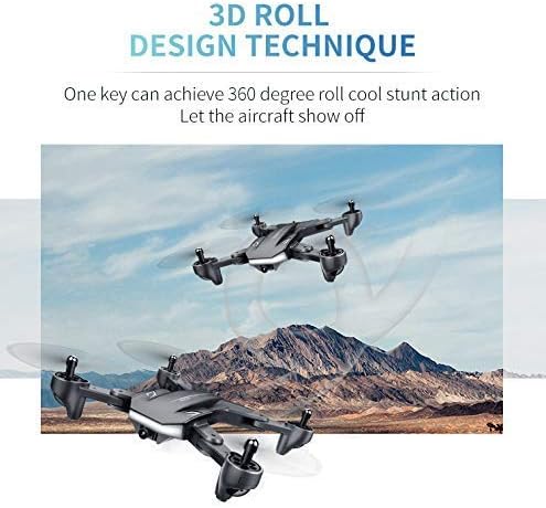 Visuo XS816 4K Drone со видео во живо во живо, Teeggi WiFi FPV RC Quadcopter со 4K камера што може да се преклопи со беспилотни