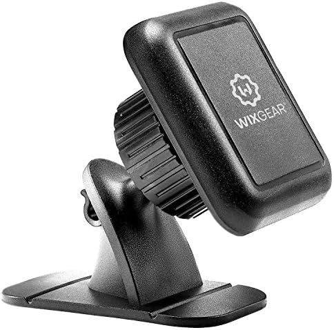 Wixgear Магнетски телефон монтирање, Универзален стап на табла Магнетниот држач за монтирање на автомобили, за мобилни телефони со брза технологија