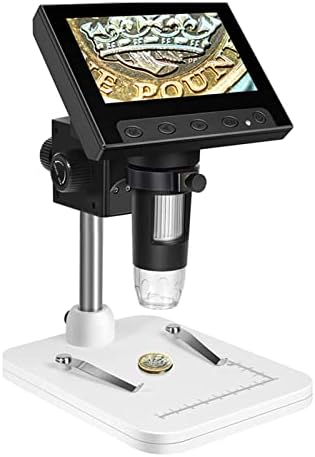 LCD дигитален микроскоп 4.3 Рачен USB микроскоп 50x-1000x Видео камера за монтажа на монети со 8 LED