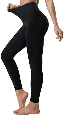Anafettie highенски хеланки со високи половини- ултра меки јога панталони за жени контрола на стомакот, хеланки на атлетска тренингот