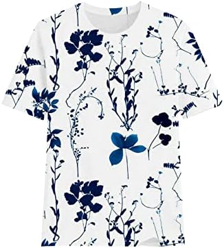 Comigeewa тинејџерски девојки викторијански блузи графички блузи кратки 3/4 ракави брод вратот спандекс летни есенски блузи U9