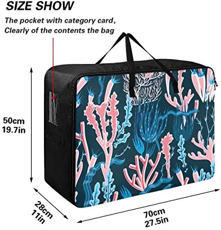 Торба за Складирање Облека Од емеливор Под Креветот За Јорган-Торба За Организатори На Корали Со Голем Капацитет Со Патенти Декорација Контејнер