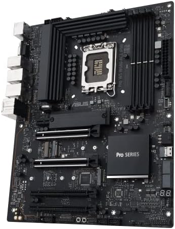 ASUS Pro WS W680-ACE IPMI Intel LGA1700 ATX workstation motherboard,2x PCIe 5.0x16 slot,DDR5,ECC memory,2x2.5 Gb Lan,3xM.2 slots,SlimSAS,BMC