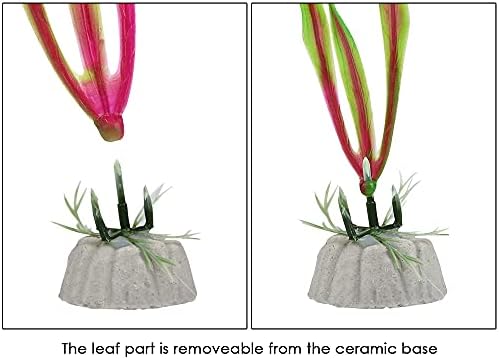 ДС. Карактеристичен стил вештачко водно растение 7 парчиња големи живописни симулациски растенија пластични лажни растенија за украси за