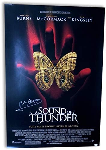 Реј Бредбери потпиша автограмиран 27x40 филмски постер звук на Thunder JSA HH37506