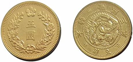 Даехан Јонгхи 3 Години 5 Јуани Странска Копија Позлатена Комеморативна Монета КР21