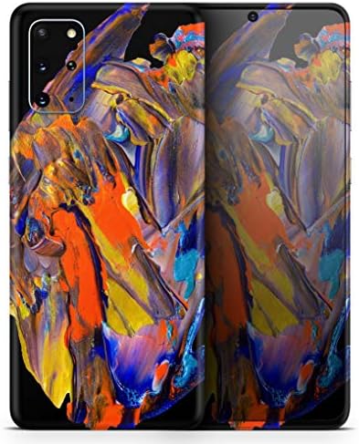 Дизајн Скинц Течна Апстрактна Боја V63 Заштитна Обвивка Од Винил Налепници Обвивка На Кожата Компатибилна Со Samsung Galaxy S20