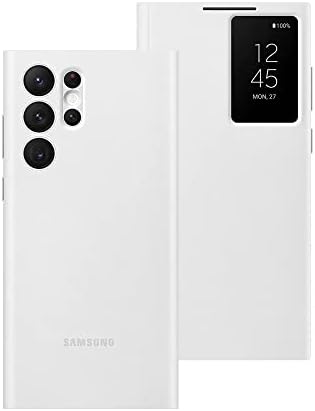 Samsung Официјален S22 Ултра Паметен Јасен Преглед Покрие Бело