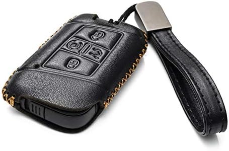 Vitodeco оригинален кожен паметна клуч за клучеви, компатибилен со Volkswagen Atlas, Jetta, Passat, Arteon, Tiguan, Golf GTI, Golf