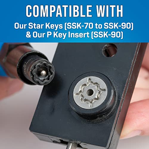 Jonard Tools SSK-876 Keyвезда клуч може да клуч за клучеви, LC, LG, LB, & LS обрасци & M-216C/EX, Hex отпорен на удар може да се клучи со 7/16